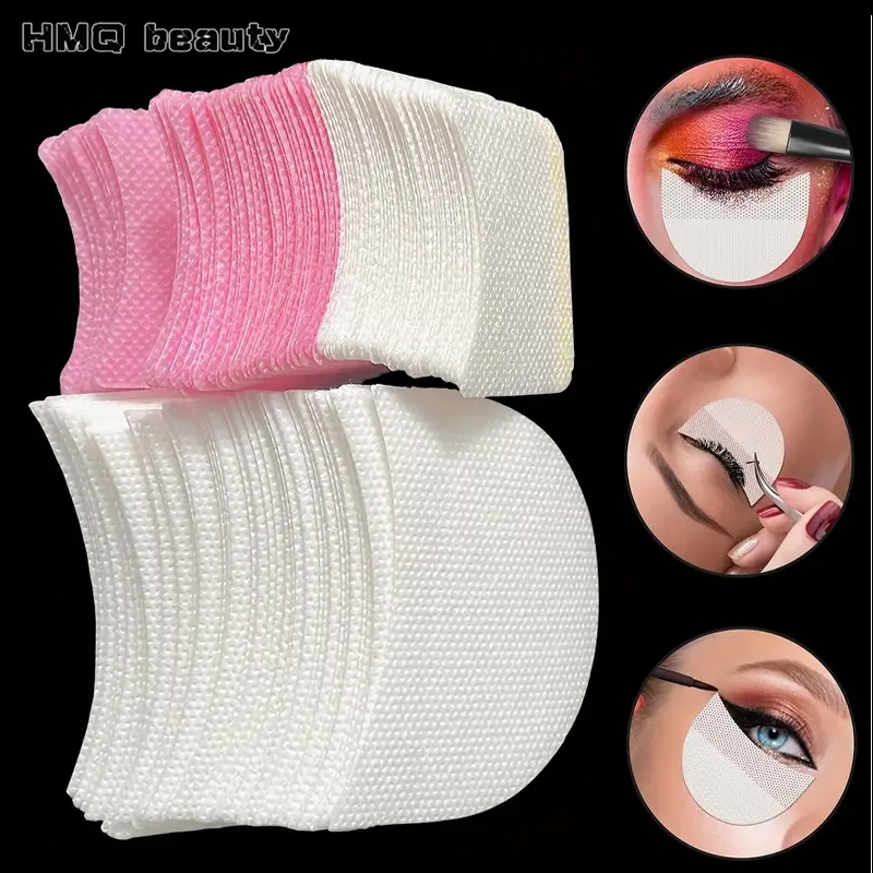 Beauty And Makeup Quotes - 使い捨て綿まつげパッチステッカーまつげ除去用アイシャドウシールドアイパッドパッチまつげエクステンションメイクツール