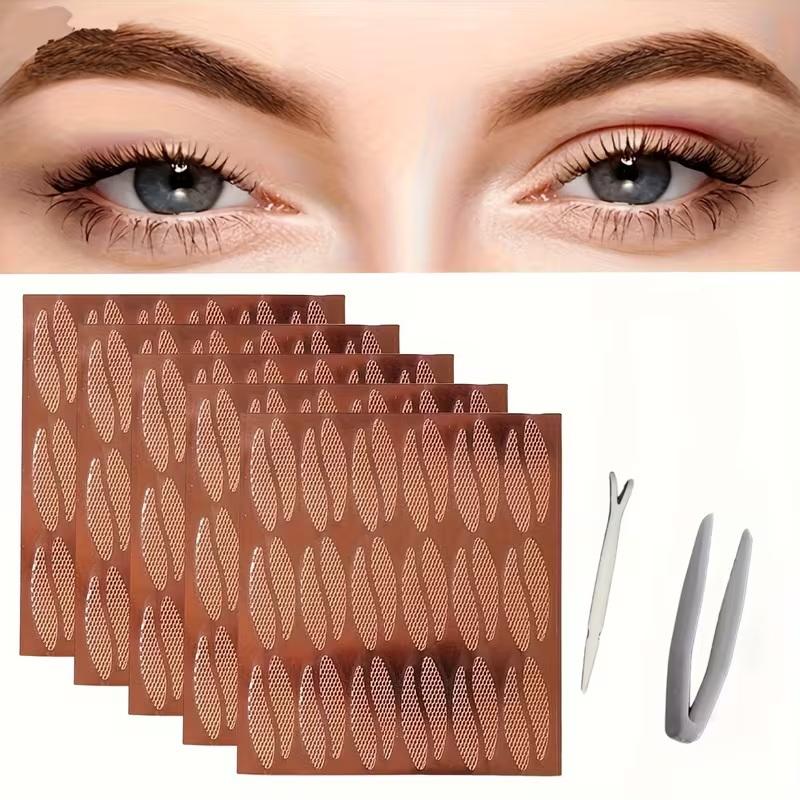 Beauty And Makeup Quotes - ● レースメッシュティアドロップ形状まぶたペースト状目に見えない二重まぶたシャドウテープステッカー美容メイクまぶたツール 180 個