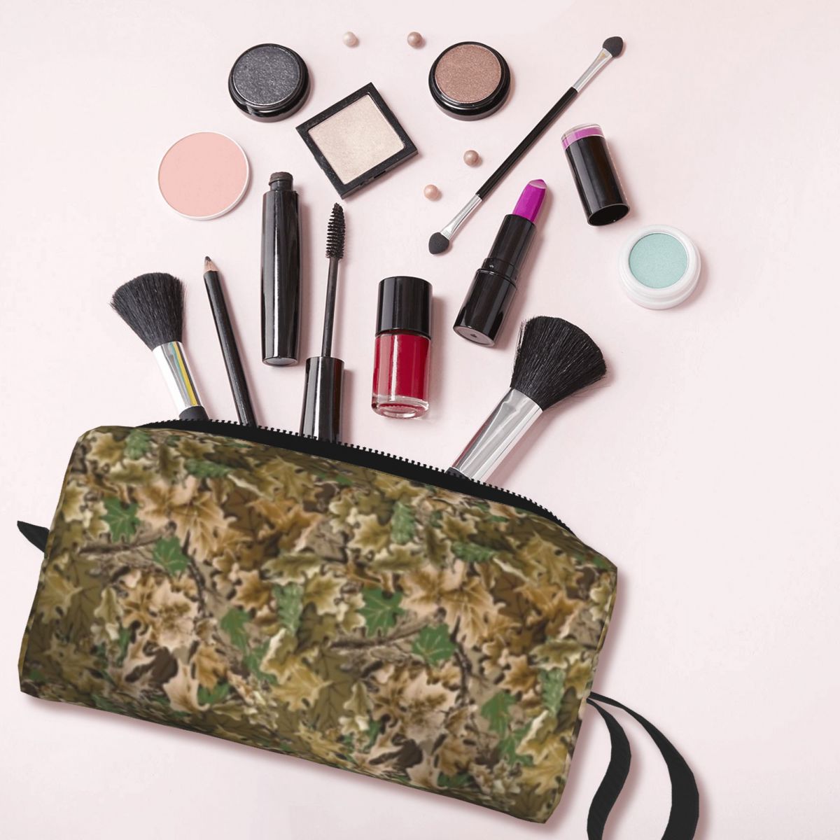 Beauty Real Makeup - リアルツリーメイクアップバッグ化粧品オーガナイザー女性用トイレタリー化粧品バッグ美容旅行用ペンシルケース