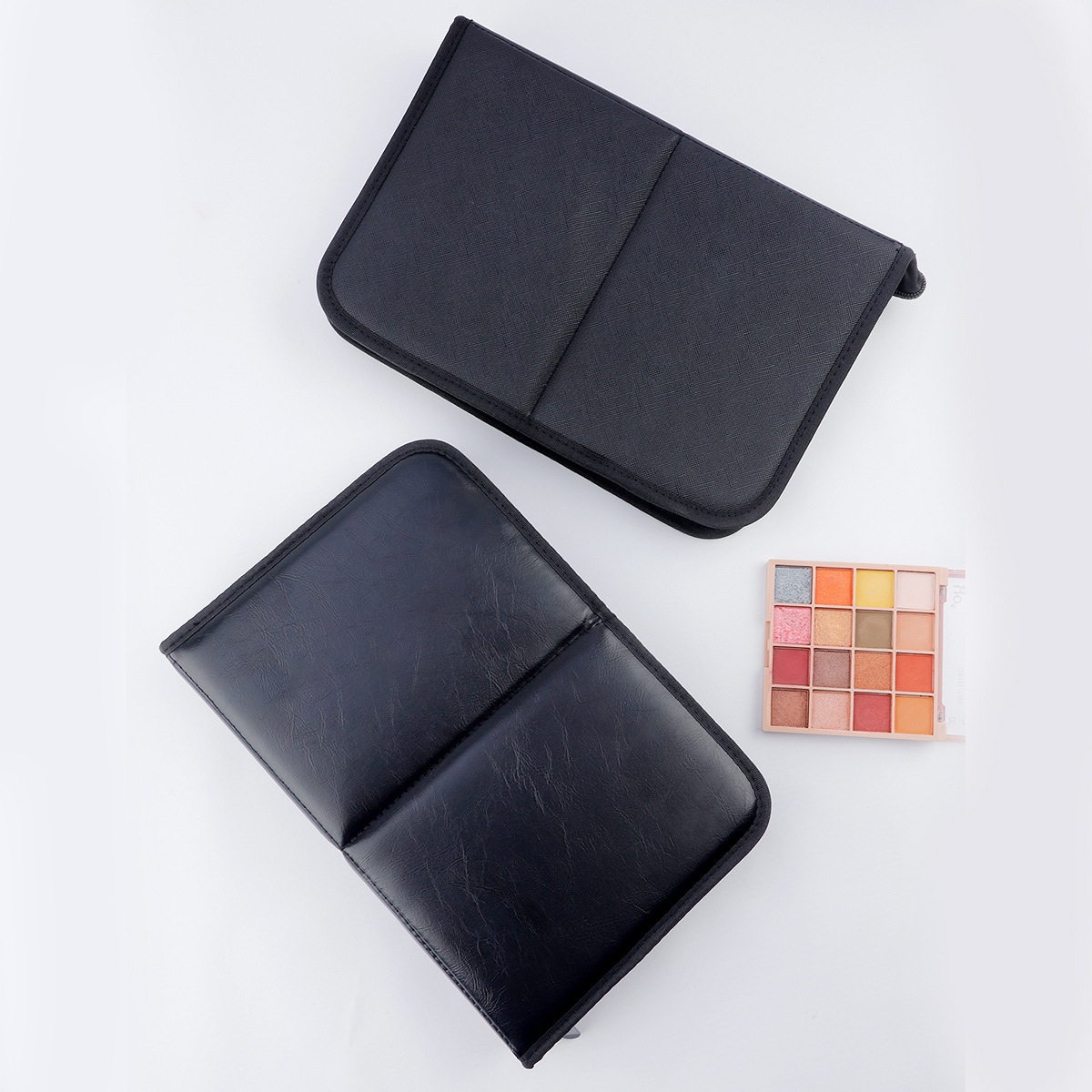 大きな黒い折りたたみ式メイクアップバッグ、14～40穴収納オ - Beauty And Makeup Quotes のレビューと価格