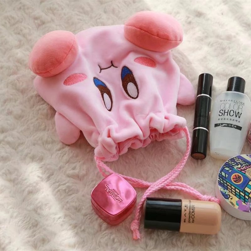 カービィの収納袋女性漫画アニメフィギュア化粧バッグかわいいバ - Beauty Makeup Fashion のレビューと価格