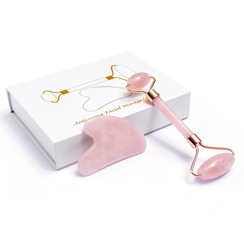 天然ヒスイローラー瓜沙スクレーパーセット美顔器ローラーヒスイ - Jade Roller Gua Sha のレビューと価格