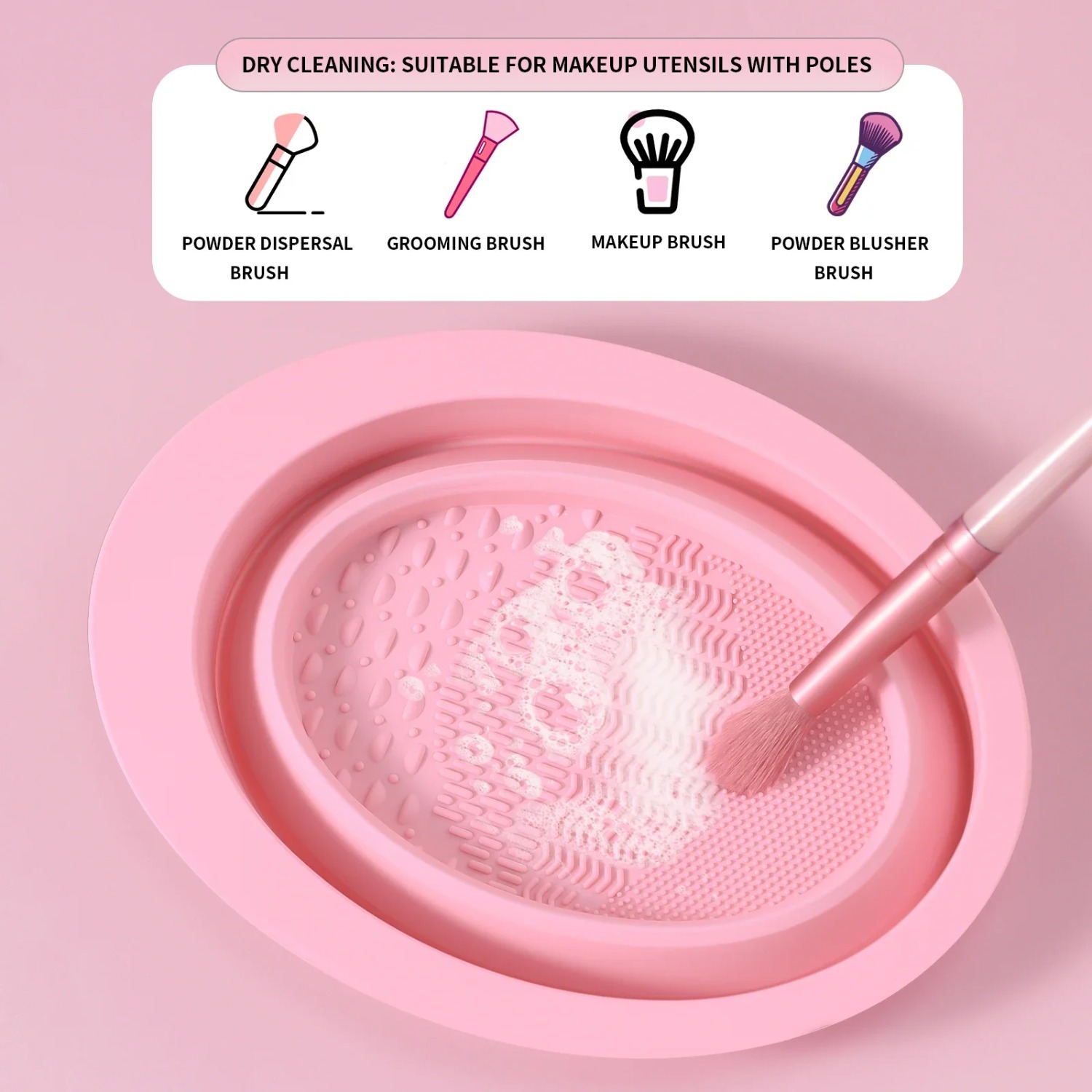 3個入りメイクブラシクリーニングツール、シリコンブラシクリー - Beauty Makeup Fashion のレビューと価格