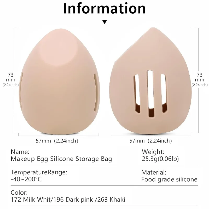 美容卵用シリコン収納バッグ,通気性と防塵性,メイクアップスポ - Beauty Makeup Box のレビューと価格