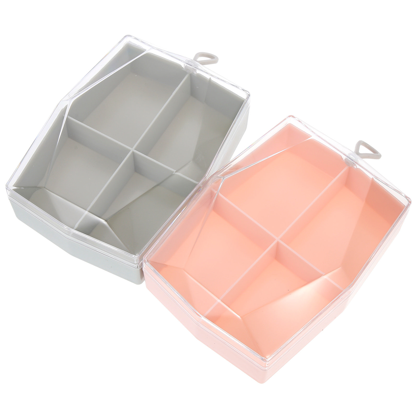 2個入りプレミアムABS製ビューティースポンジボックス 4区 - Beauty Makeup Box のレビューと価格