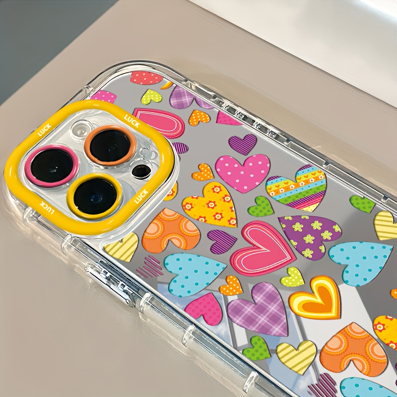 鮮やかなハート型メイクアップミラーデザインのiPhoneケー - Beauty Makeup Fashion のレビューと価格
