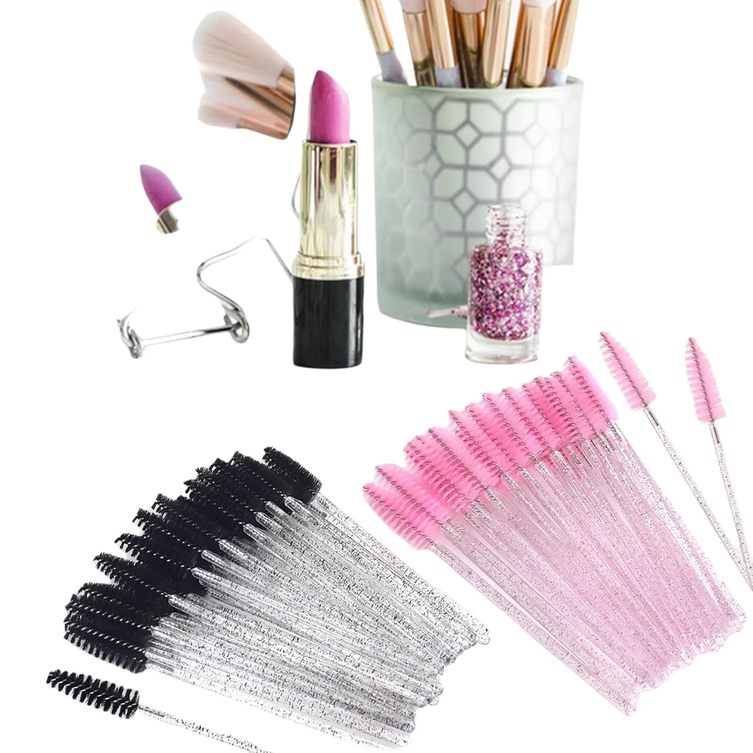500 個まつげブラシワンドビューティーサロンメイクアップツ - Beauty Makeup Fashion のレビューと価格