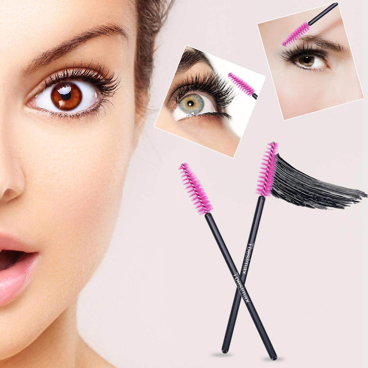 500 個まつげブラシワンドビューティーサロンメイクアップツ - Beauty Makeup Fashion のレビューと価格