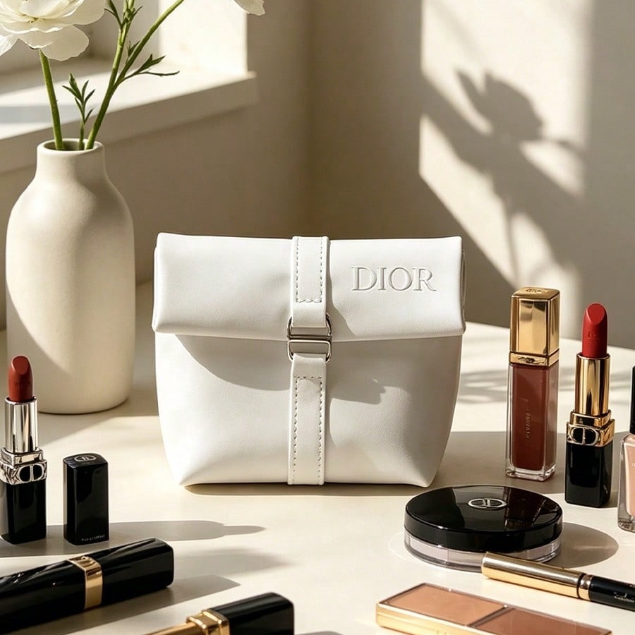 ディオールのバッグ ホワイト コスメティックバッグ 高級エン - Beauty Makeup Dior のレビューと価格