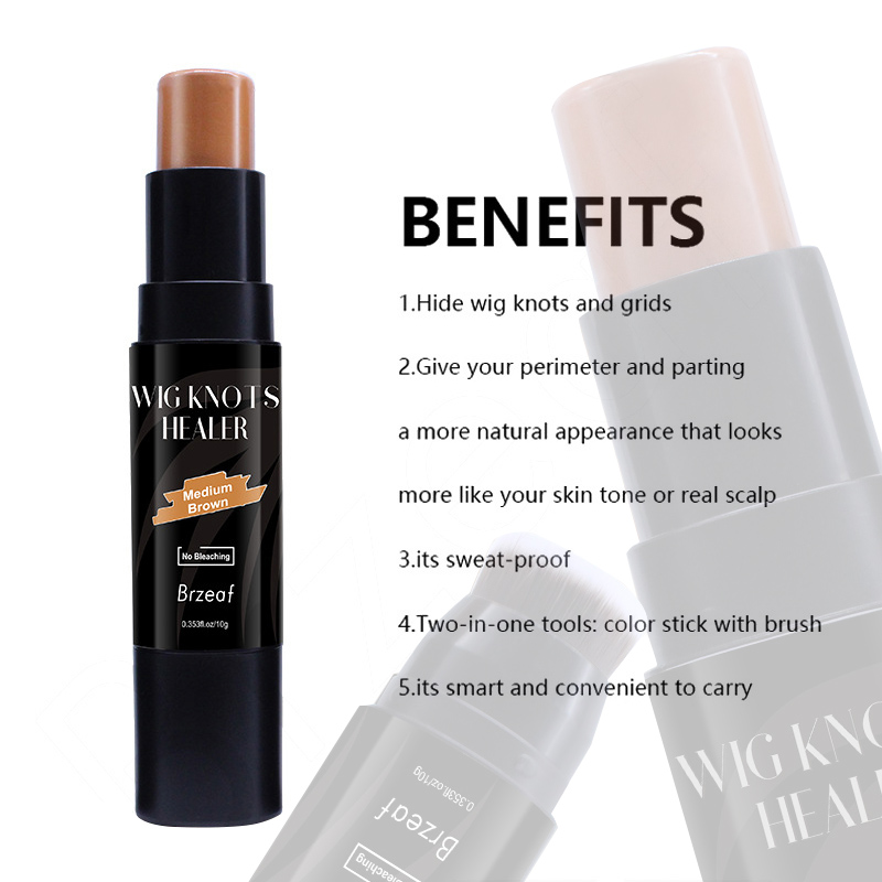 Nunify 1個入り ウィッグレース染色スティック ブラシ - Pressed Powder Foundation のレビューと価格
