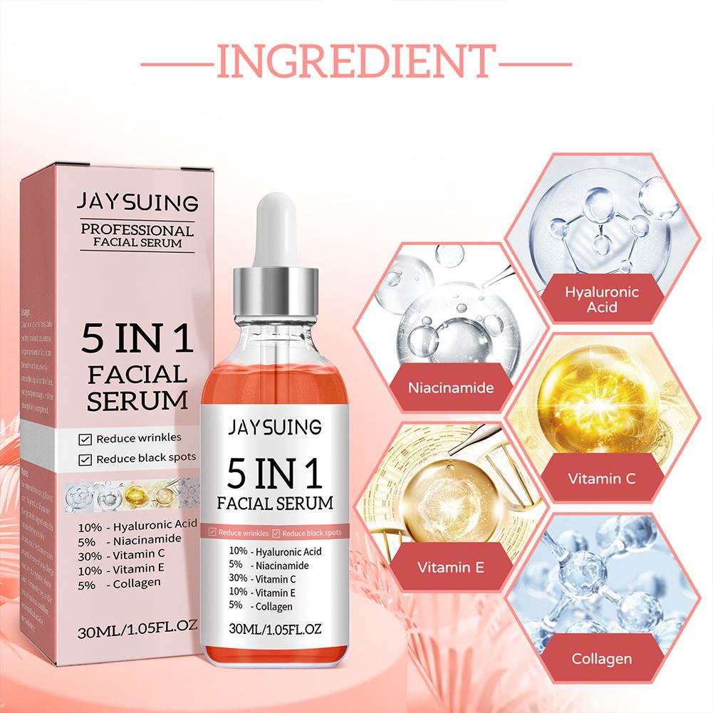 5 in 1 フェイスセラム ビタミンC配合 保湿 美白 し - Vitamin C Serum Face のレビューと価格