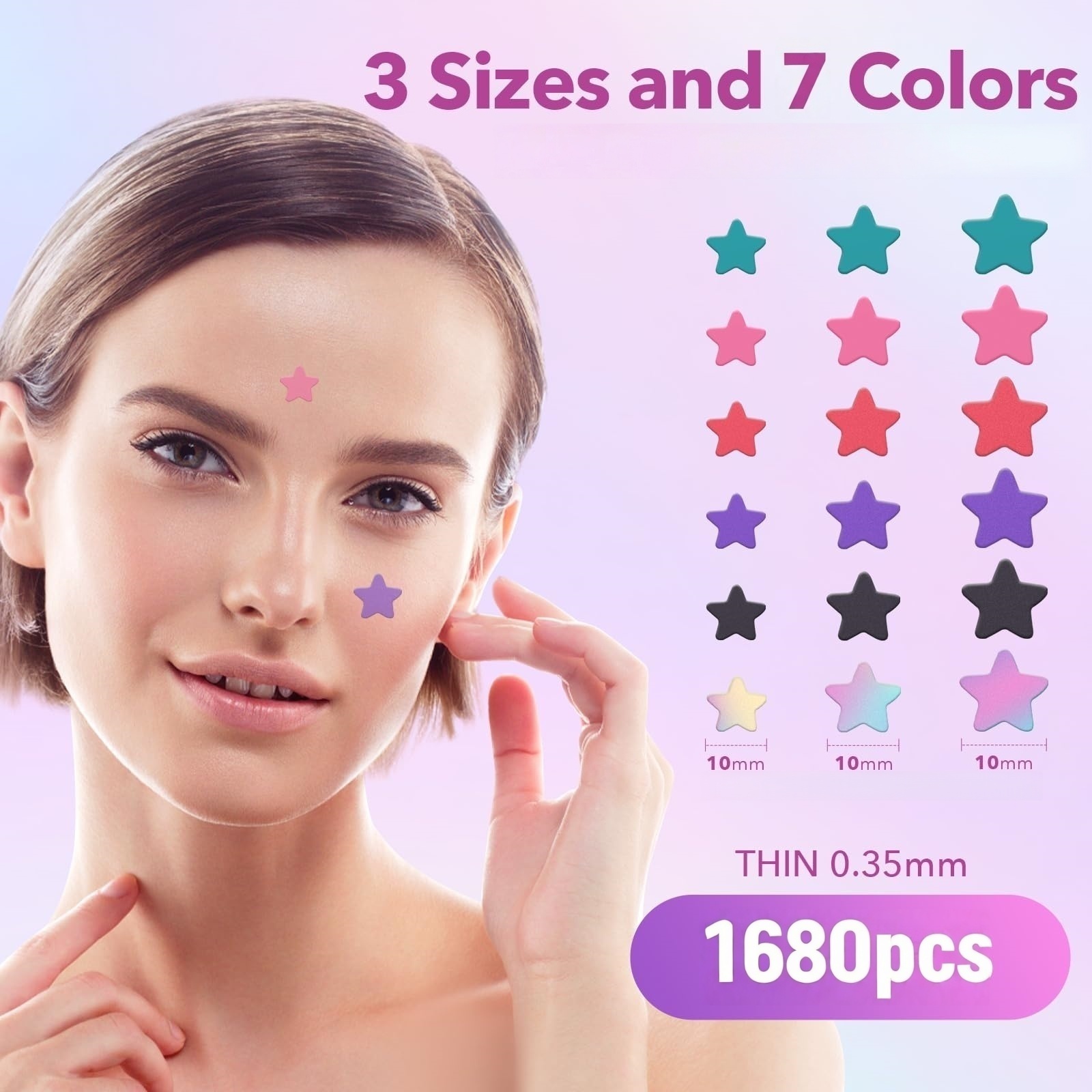 1680枚入りニキビパッチ - 優しく刺激の少ない、ニキビや - Pressed Powder Foundation のレビューと価格