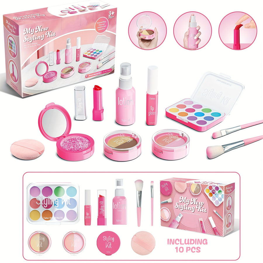 子供用メイクアップおもちゃセット 模擬美容メイクアップボック - Beauty Real Makeup のレビューと価格