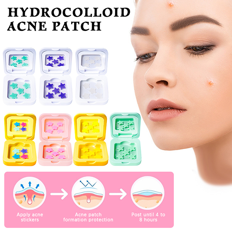 1 ボックスハイドロコロイドにきびパッチフェード修理目に見え - Pressed Powder Foundation のレビューと価格