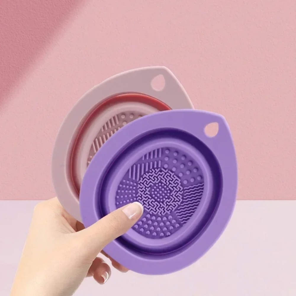 シリコーンメイクブラシクリーニングボウル折りたたみ式洗浄スク - Beauty Makeup Fashion のレビューと価格