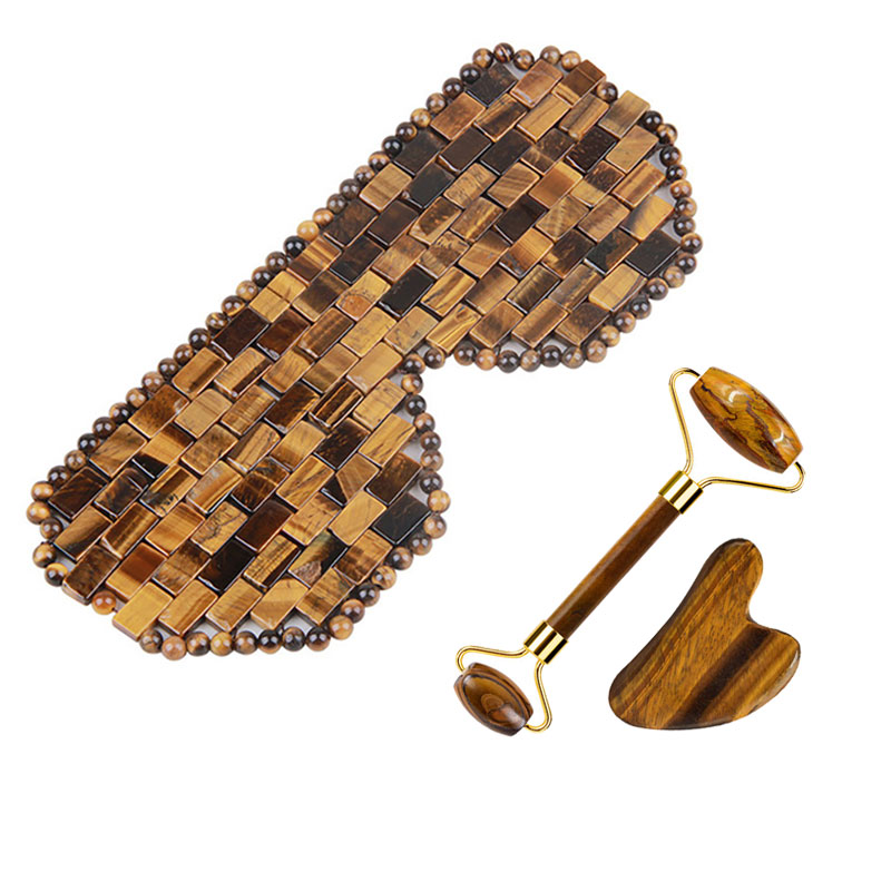 天然石タイガーアイストーン グアシャ ジェイド スリープアイ - Jade Roller Gua Sha のレビューと価格