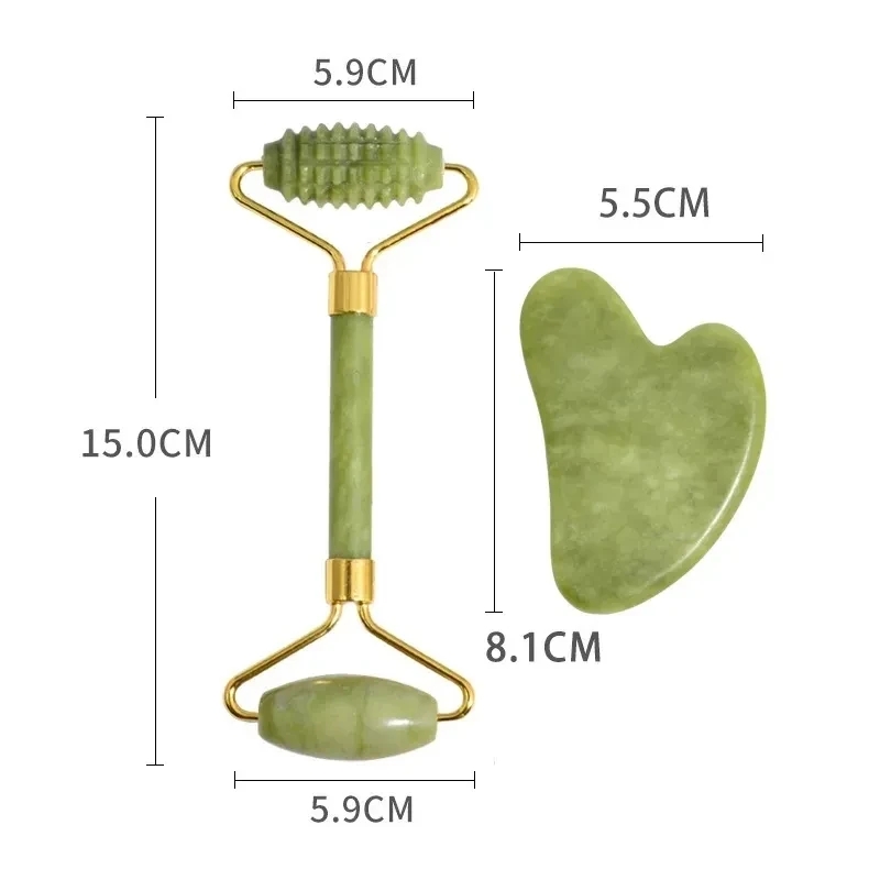天然 Xiuyan 翡翠フェイシャルマスクガッシュスクレーパ - Jade Roller Gua Sha のレビューと価格
